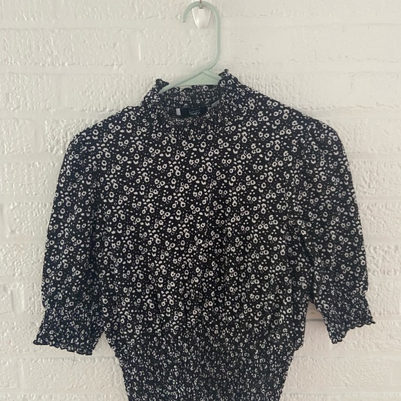 ASOS High Neck Floral Blouse - Picture 2 of 4